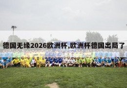 德国无缘2026欧洲杯,欧洲杯德国出局了